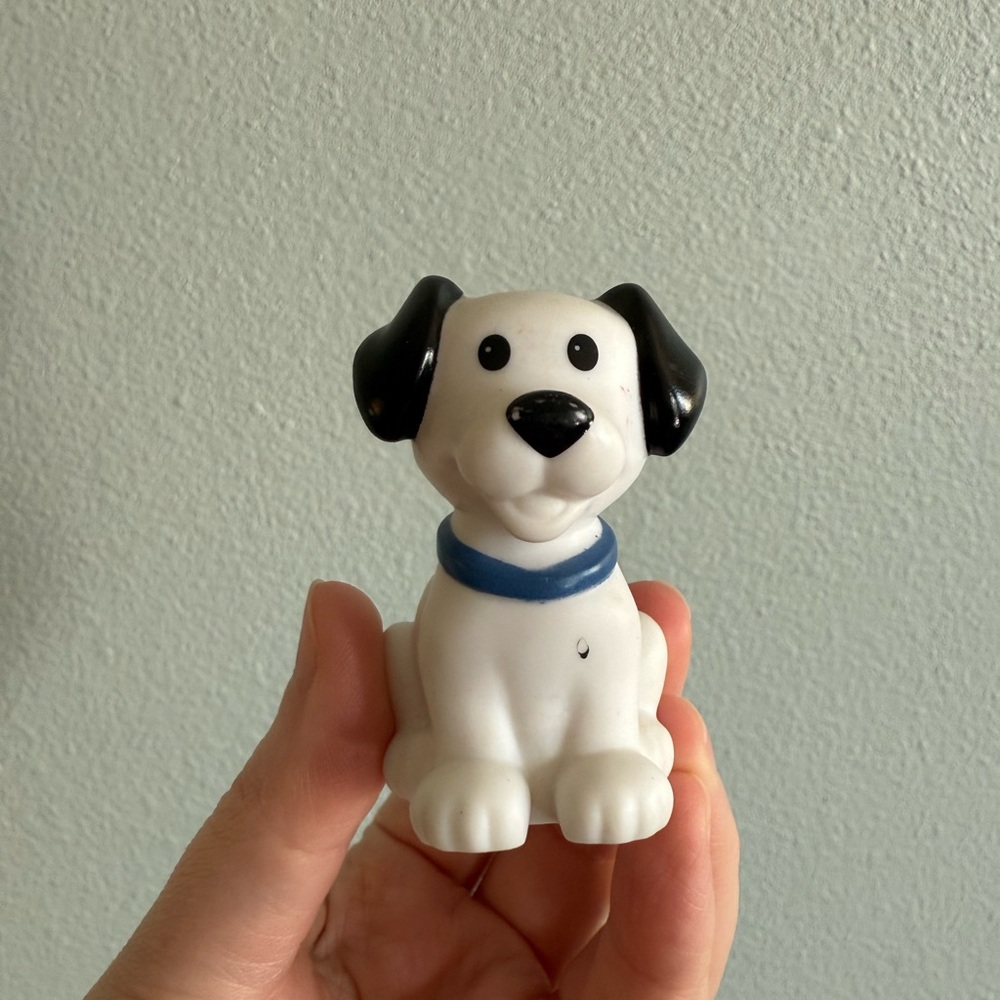 Fisher-Price Little People White and Black Puppy